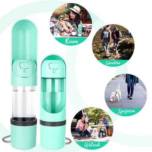 Travel-with-Pet 2 in 1 Portable Wasserflasche